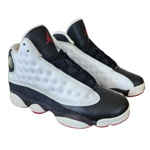 Jordan 13 Retro Gs He Got Game 2013 White Black 414574-110 Mens 6Y Women 7.5